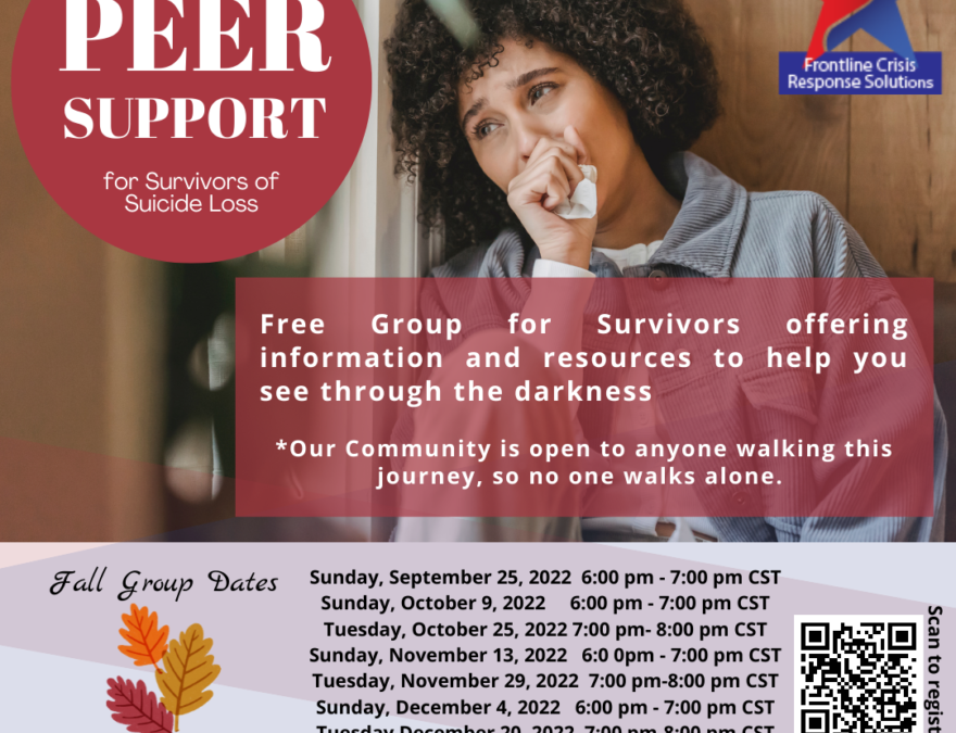 Fall 2022 Virtual Peer Support Groups For Suicide Loss